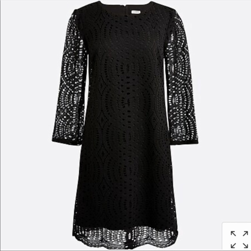 NWT J.Crew black lace dress size 4